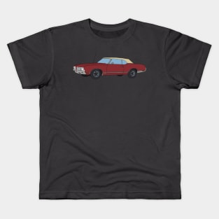 Hand Drawn Oldsmobile Cutlass Convertible Kids T-Shirt